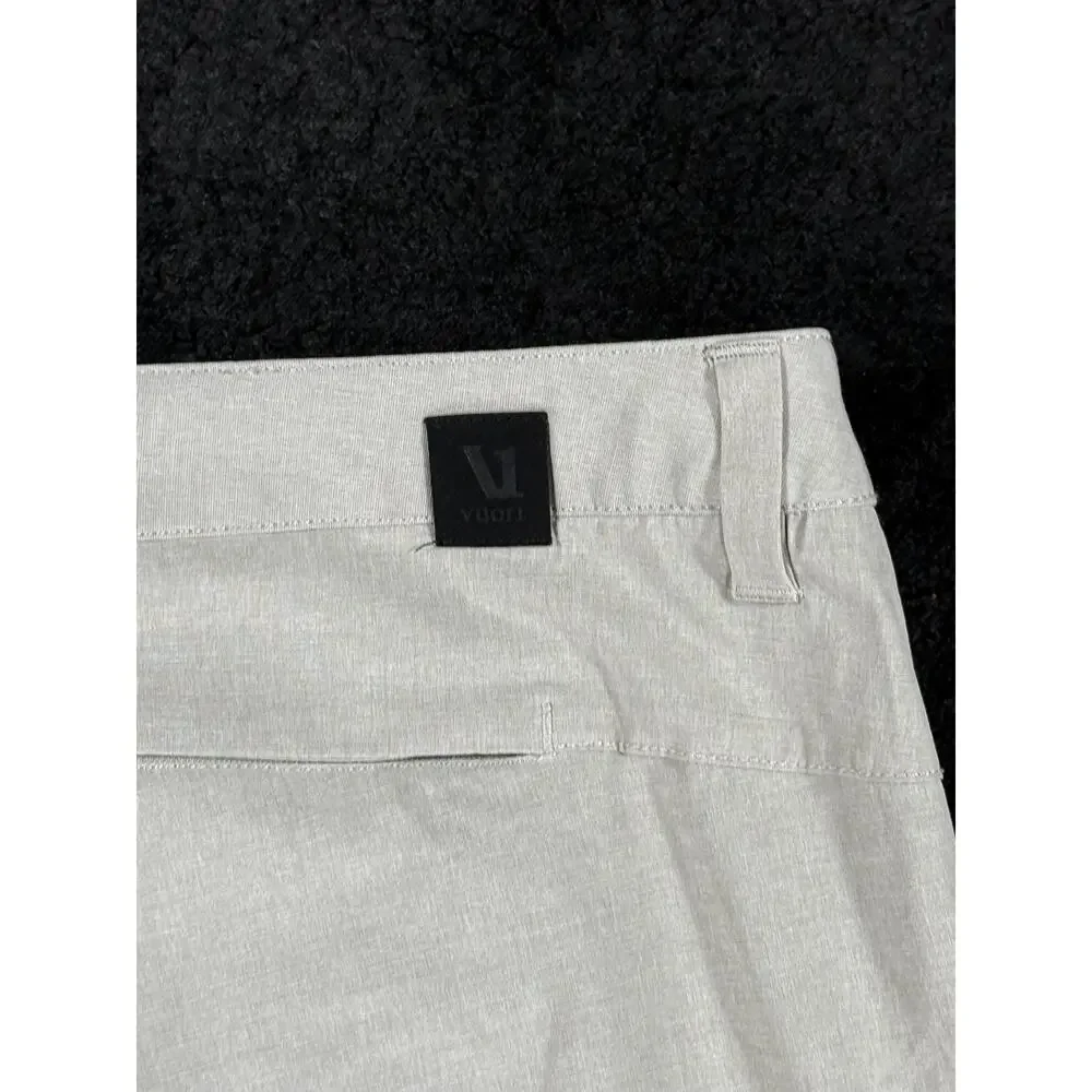 Vuori Pants Mens 36x28 Gray Aim Trouser Stretch Performance Athletic Travel Golf